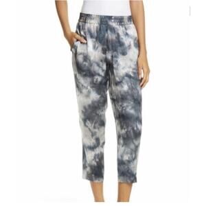 ATM Anthony Thomas Melillo Blue Silk Tie Dye Joggers S Office Casual Boho